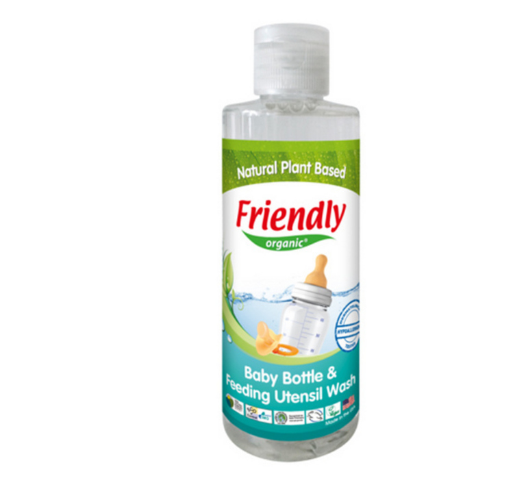 FRIENDLY ORGANIC Препарат за ръчно измиване на бебешки шишета и съдове 