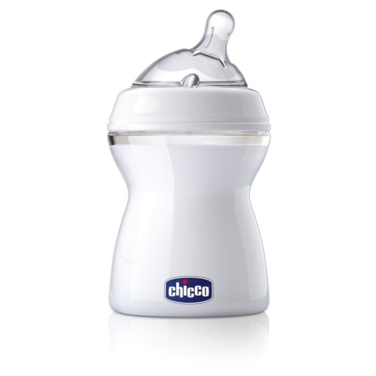 CHICCO бебешко шише за хранене Natural Feeling 2+м 2капки 250 ml ЧИКО