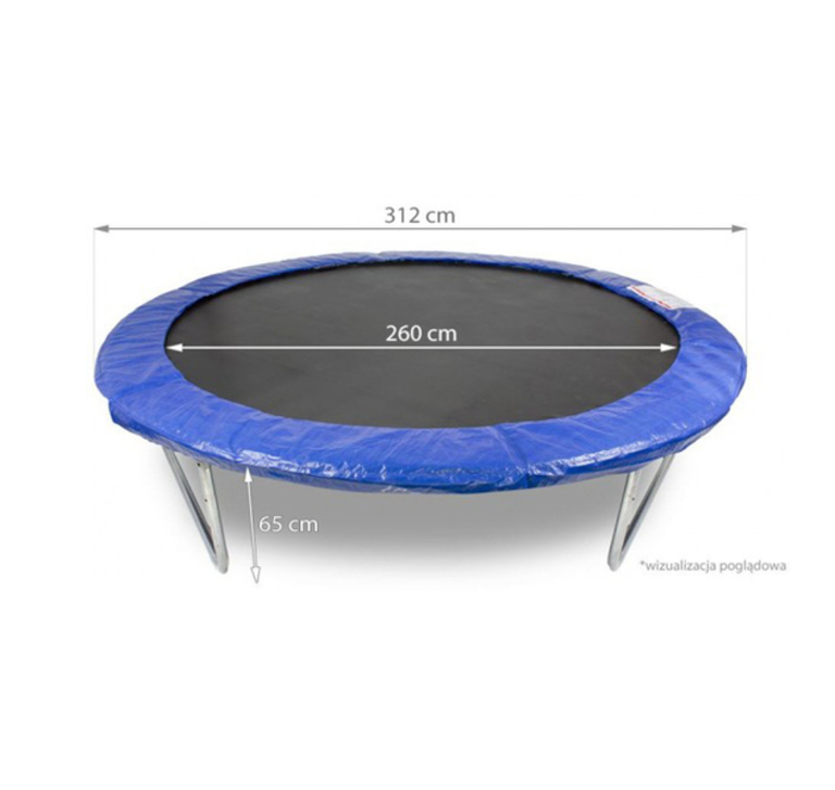 BUBA Детски батут с мрежа Fitkraft 312 sm