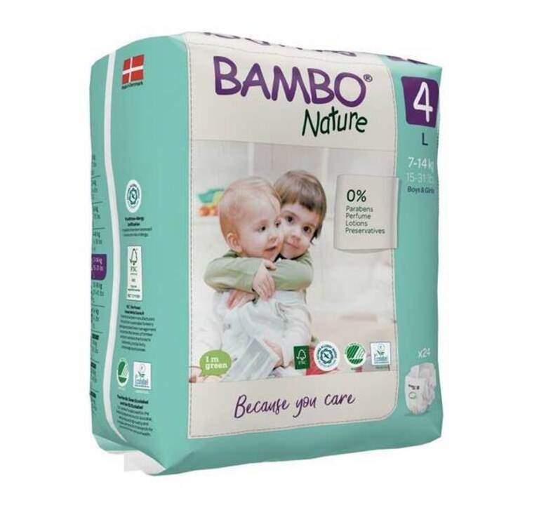  BAMBO NATURE Eко бебешки пелени Maxi, размер 4 7-14 кг