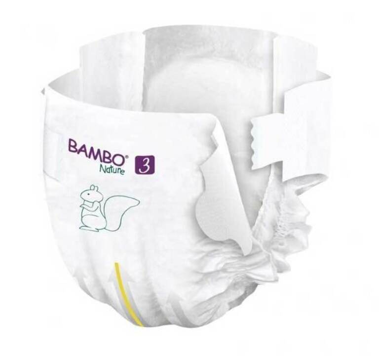 BAMBO NATURE Еко бебешки пелени размер М 3 4-8кг 52бр