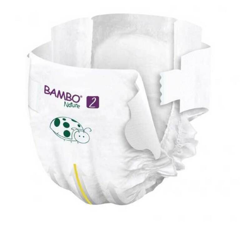 BAMBO NATURE Eко бебешки пелени Newborn, размер S 2 3-6 кг