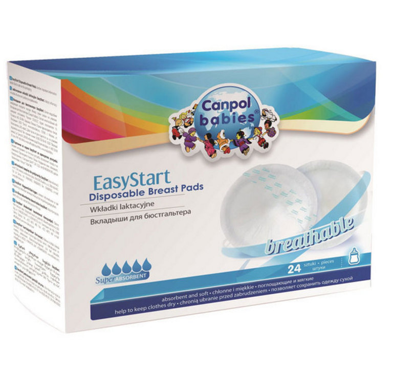 CANPOL BABIES Подплънки за кърмчки Easy start 24 бр