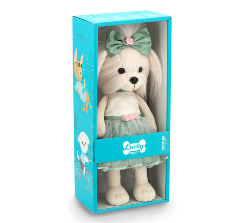  LUCKY DOGGY Плюшено куче Лъки Мими Розова пъпка  ORANGE TOYS