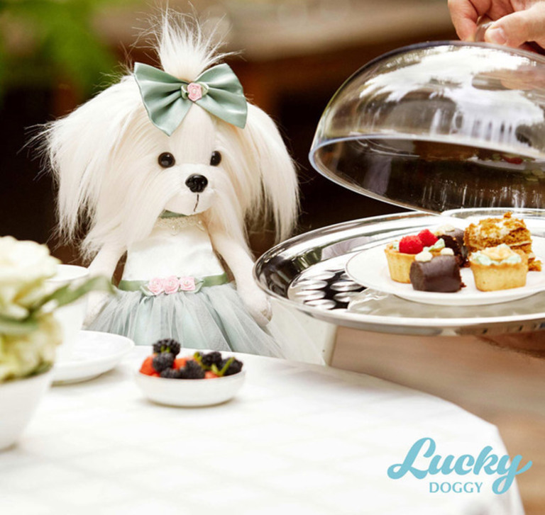  LUCKY DOGGY Плюшено куче Лъки Мими Розова пъпка  ORANGE TOYS
