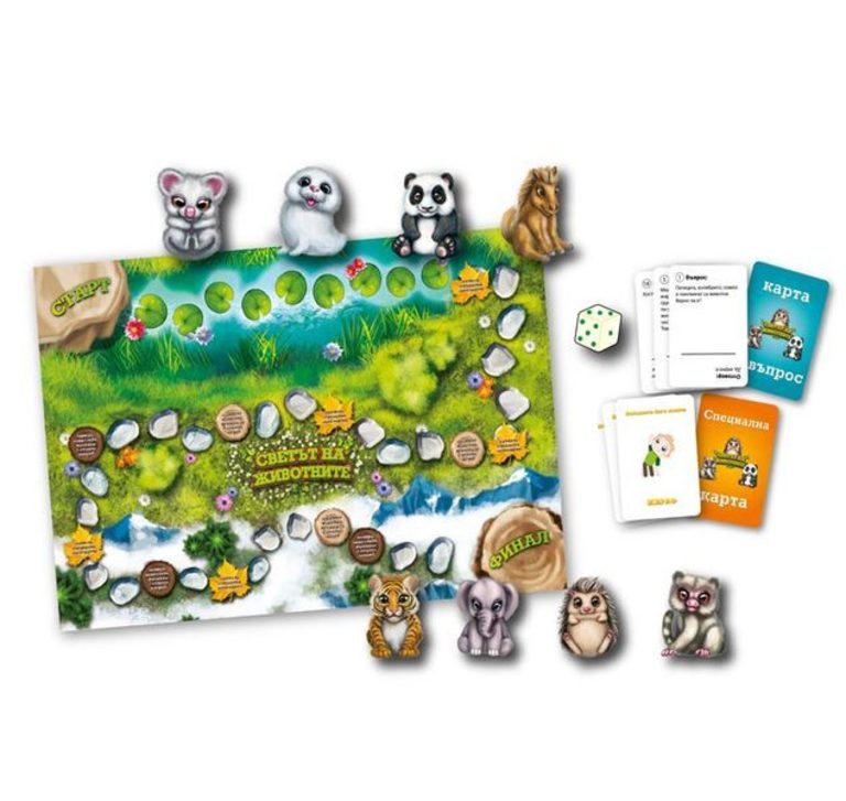 THINKLE STARS Семейна образователна игра Светът на животните 