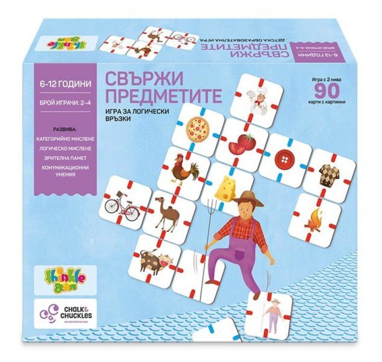 THINKLE STARS Семейна образователна игра Свържи предметите 