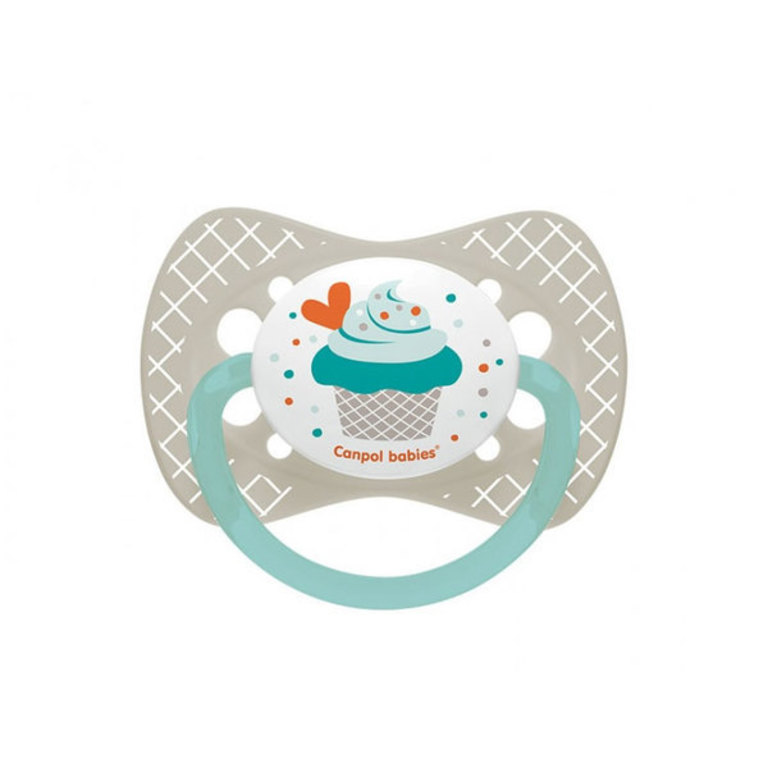CANPOL BABIES Силиконова залъгалка0-6 м CUP Cake
