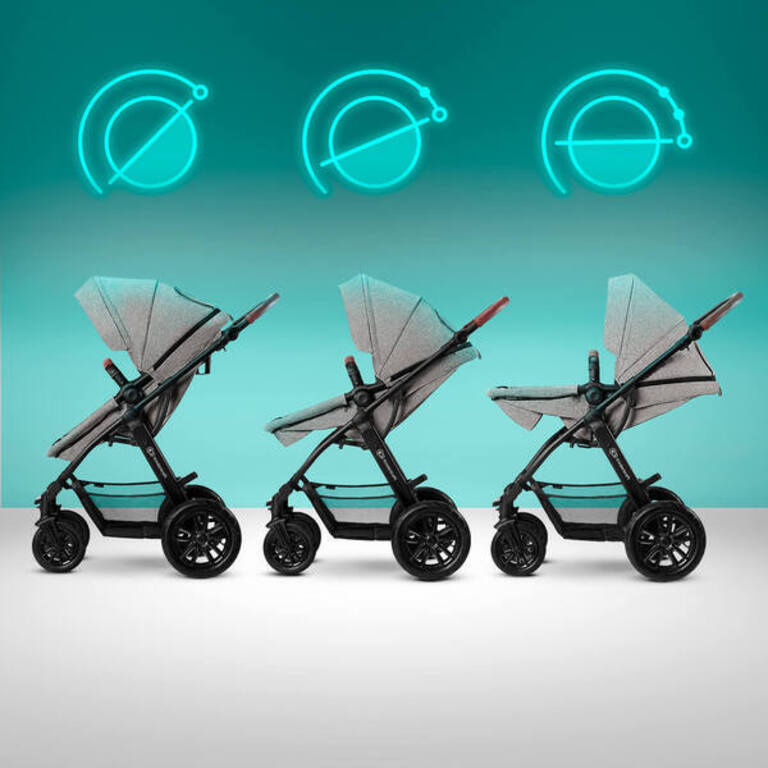 KINDERKRAFT XMOOV Детска количка 3 в 1 Черна