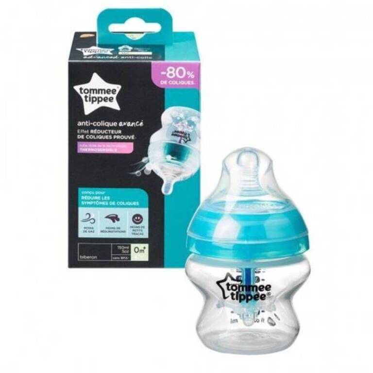 TOMMEE TIPPEE Шише за хранене Anti-Colic+ 150ml 0m+