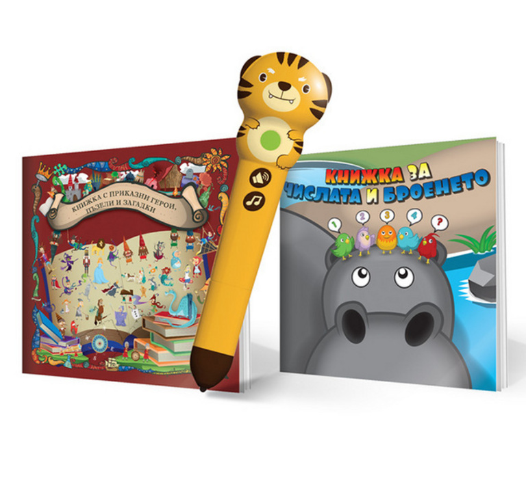 THINKLE STARS Умна писалка Тигър с  две книжки 