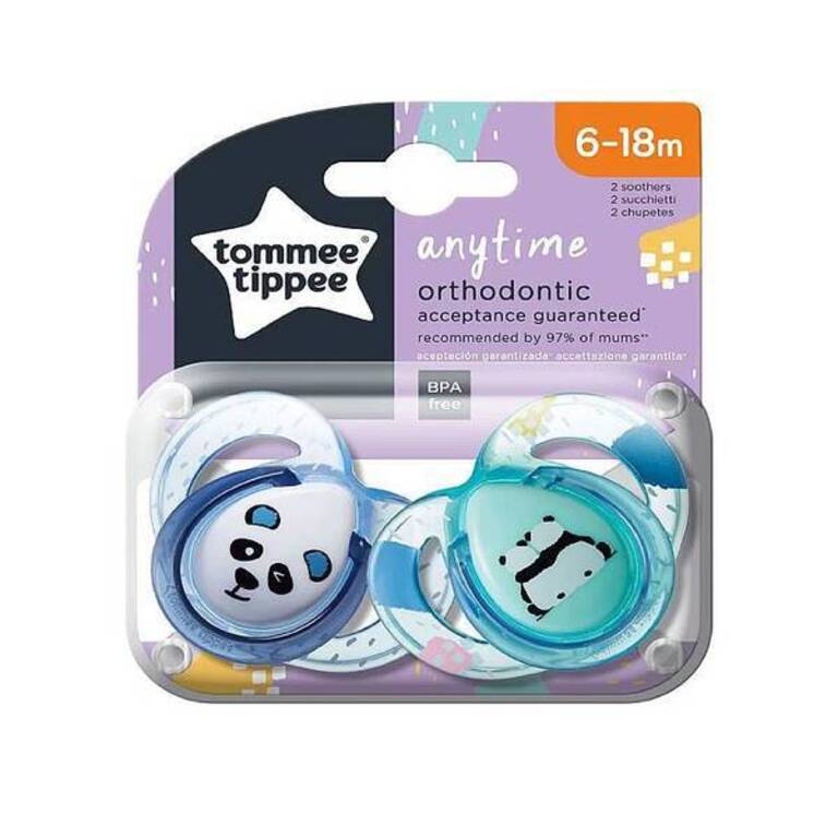 TOMMEE TIPPEE Ортондонтични залъгалки Any time 6-18 М