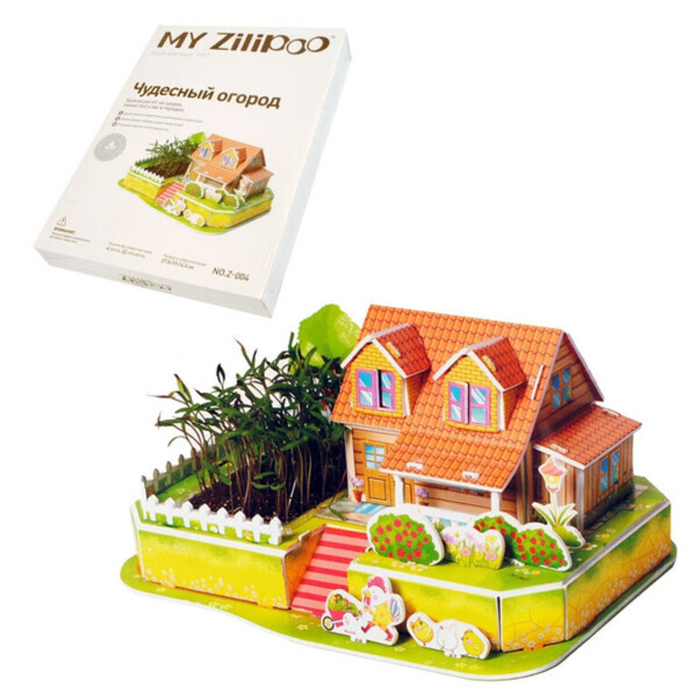 ZILIPOO 3D Пъзел с жива градинка Луксозна Къща