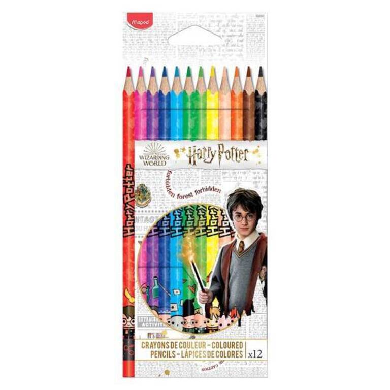 MAPED 12 Цветни молива HARRY POTTER
