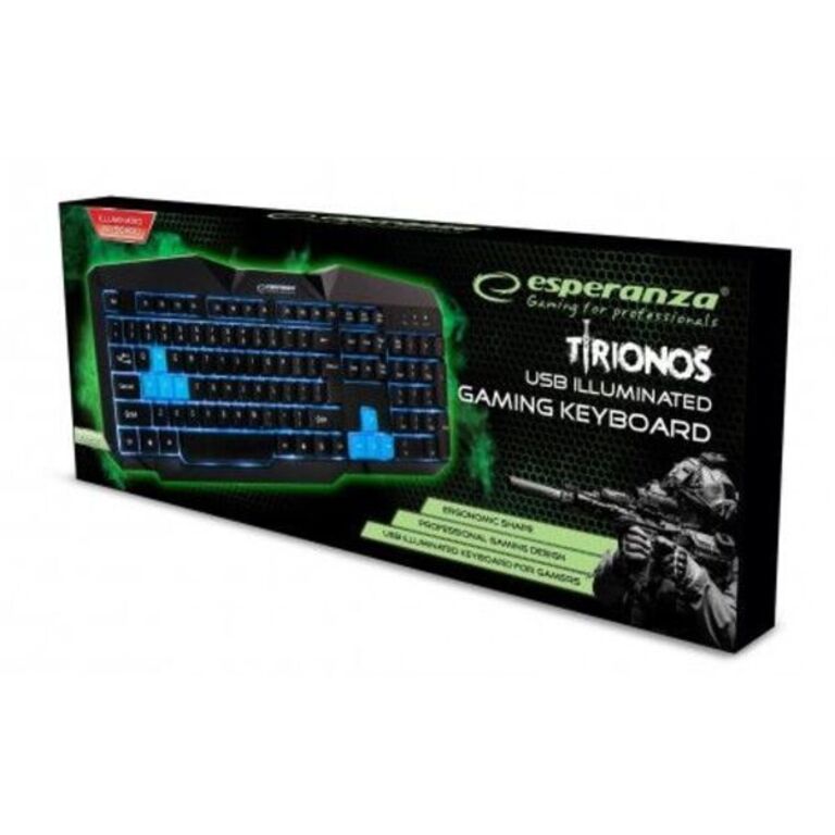 Геймърска клавиатура с LED подсветка ESPERANZA Синя