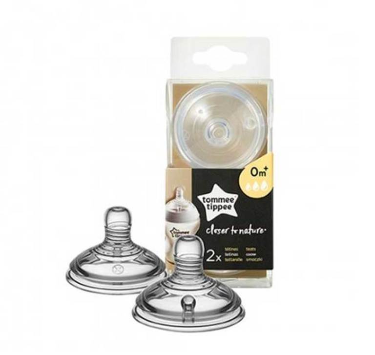 TOMMEE TIPPEE Резервни биберони  Easi-Vent VARIFLOW - 3 капки 0m+